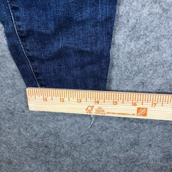 Lucky Brand Skinny Jeans Womens 6/28 Ava Mid Rise Ankle Distressed Stretchy Blue - Picture 9 of 12